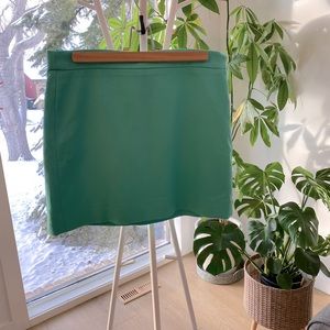 GAP mint green, lined mini skirt